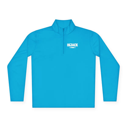 Hijack Poker White Logo Unisex Quarter-Zip Pullover
