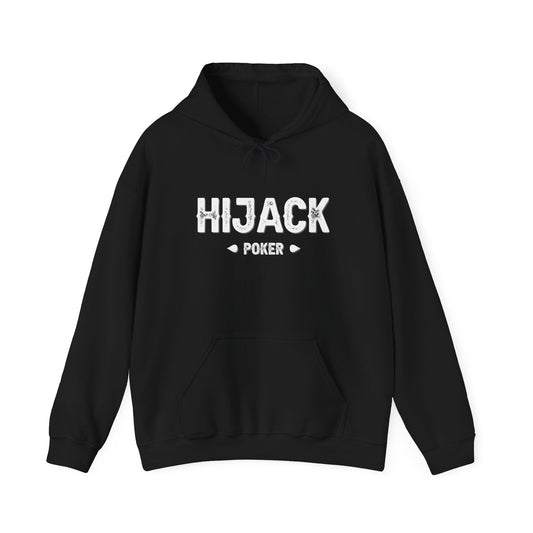 Hijack White Logo Unisex Heavy Blend™ Hooded Sweatshirt