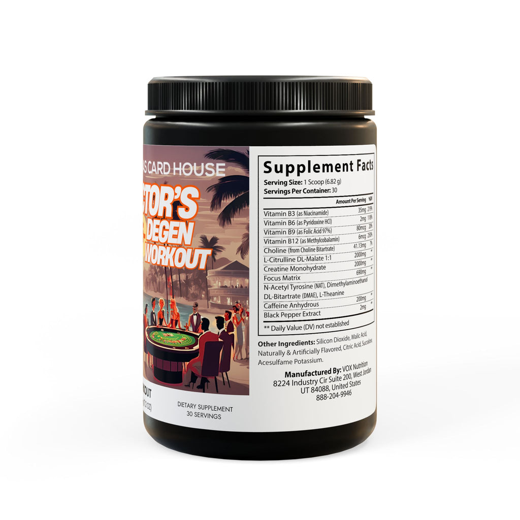 Victor's Pre-Degen Pre-Workout Supplement, Fruit Punch (204g, 7.1oz)