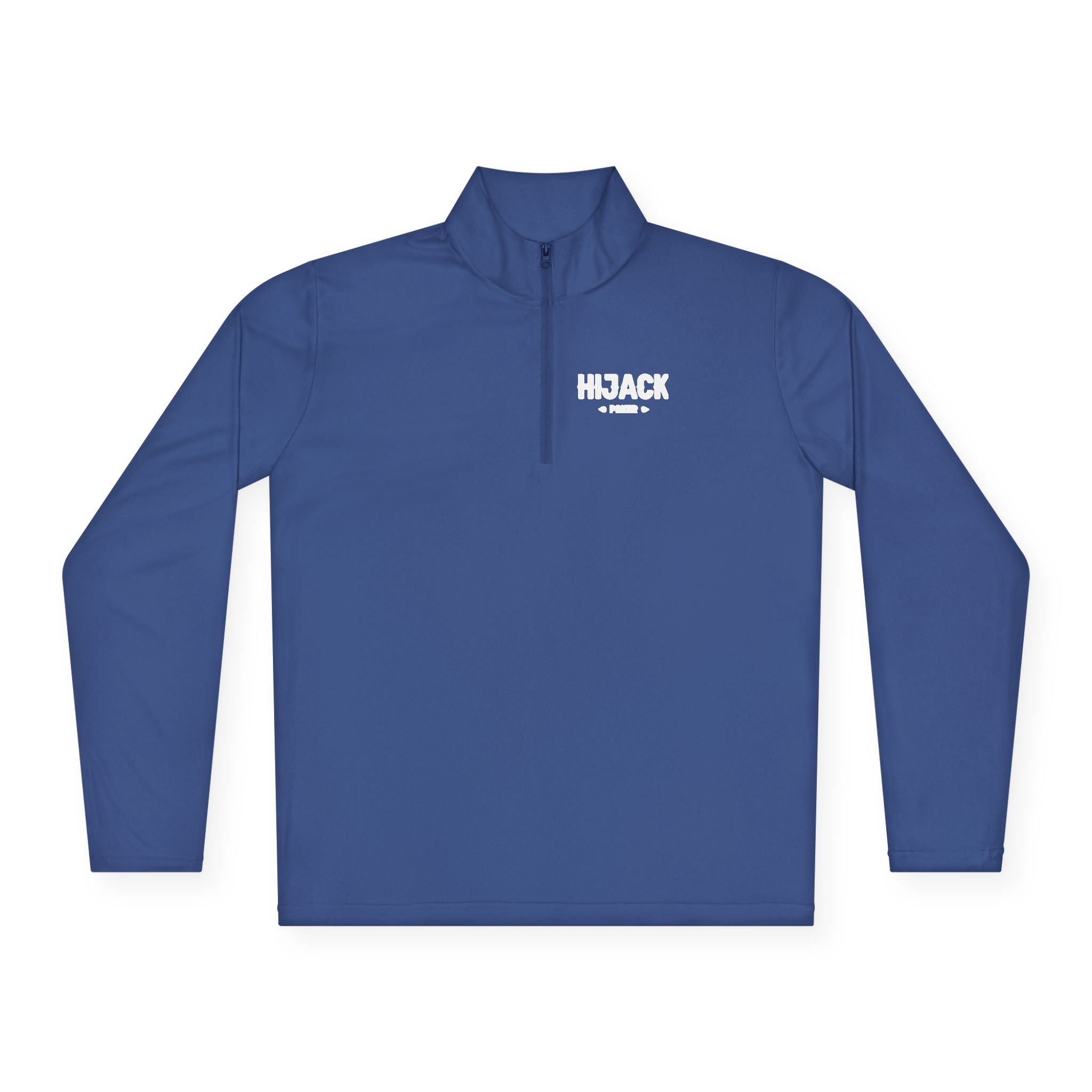 Hijack Poker White Logo Unisex Quarter-Zip Pullover