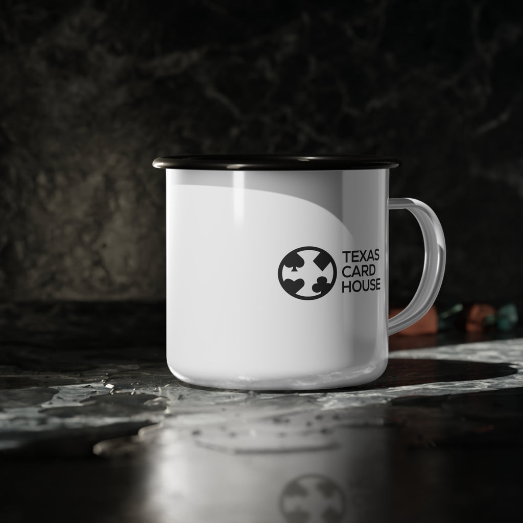 Texas Card House - Enamel Camp Cup
