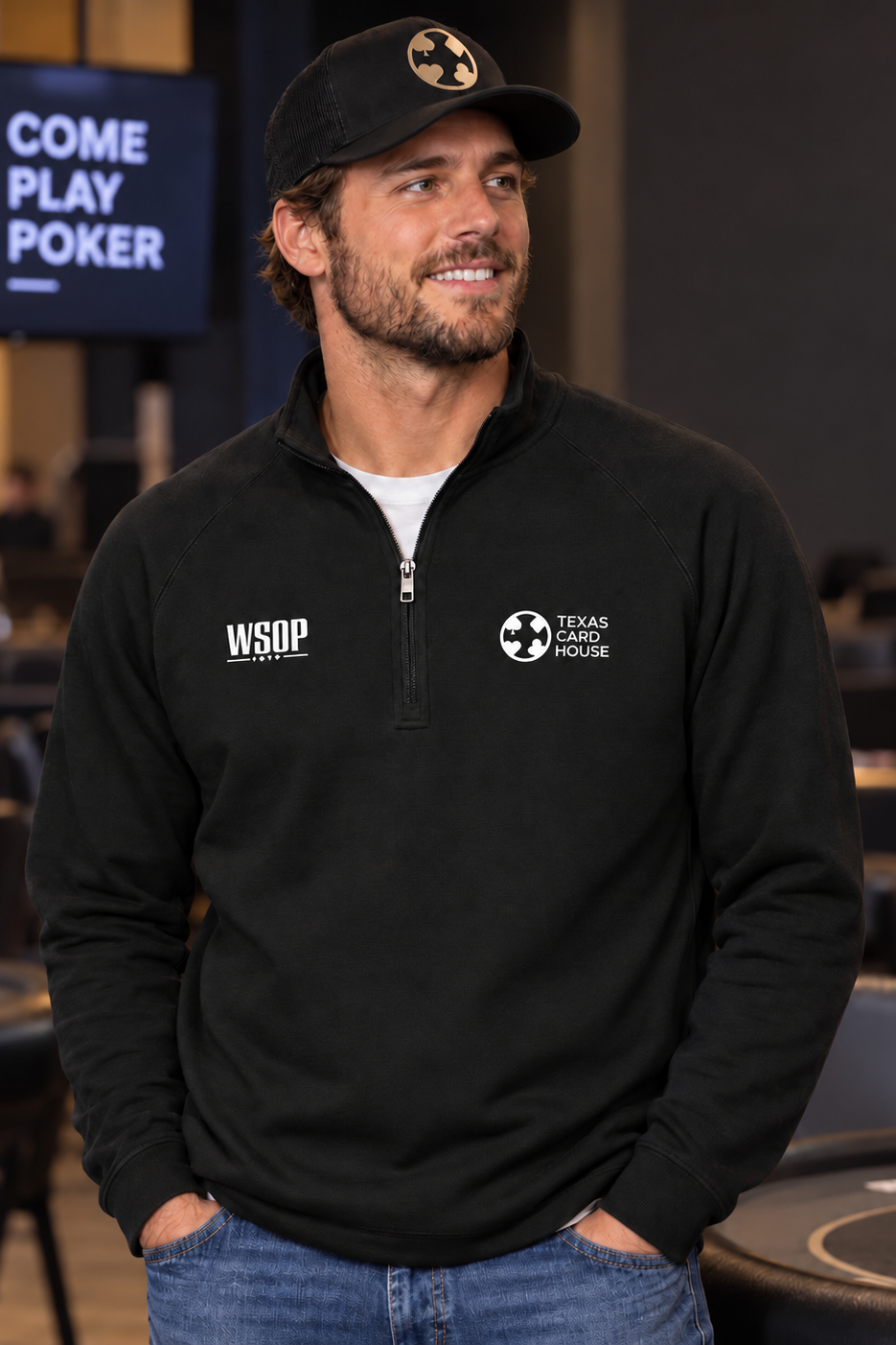 WSOP × Texas Card House Quarter-Zip Pullover