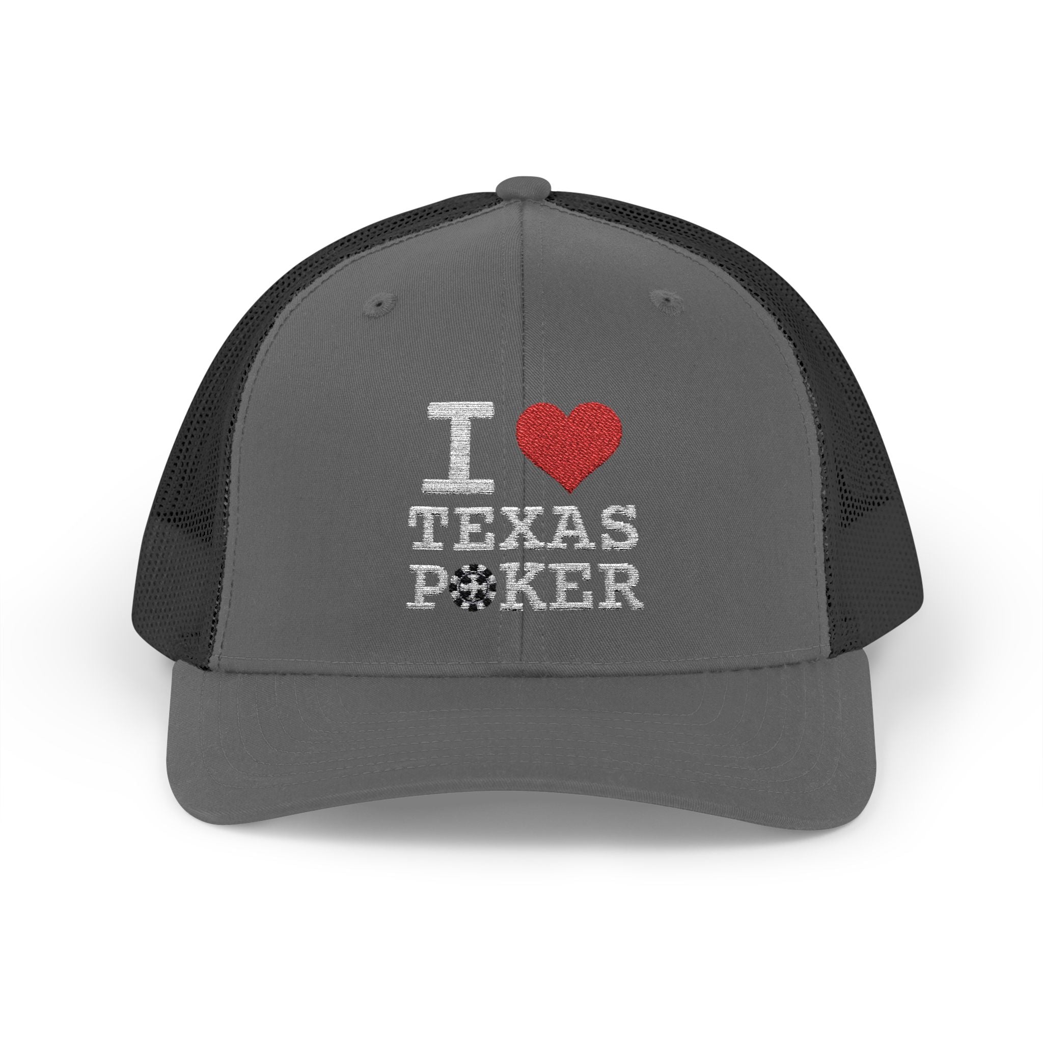 I Love Texas Poker Snapback Trucker Cap