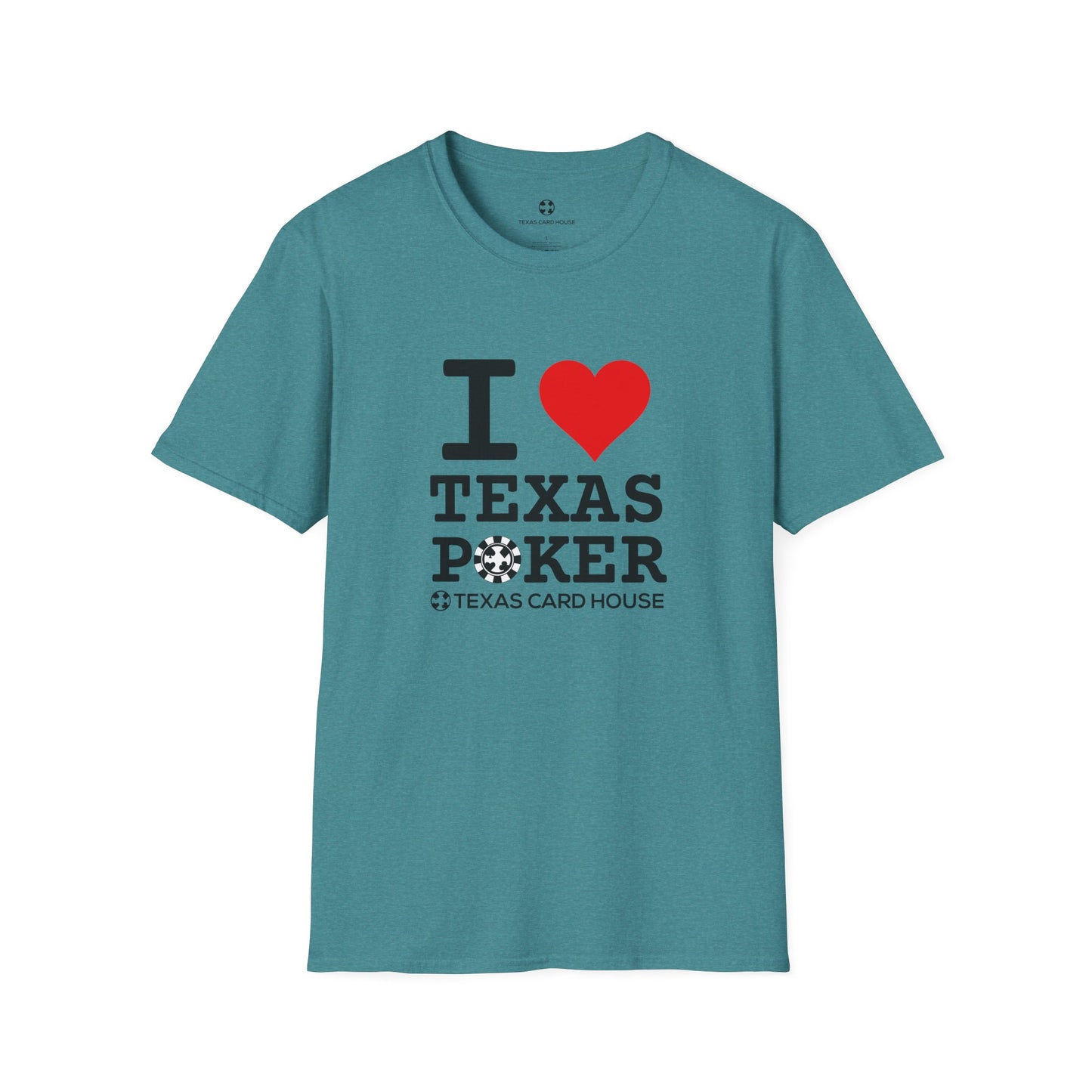 I Love Texas Poker Unisex Softstyle T-Shirt