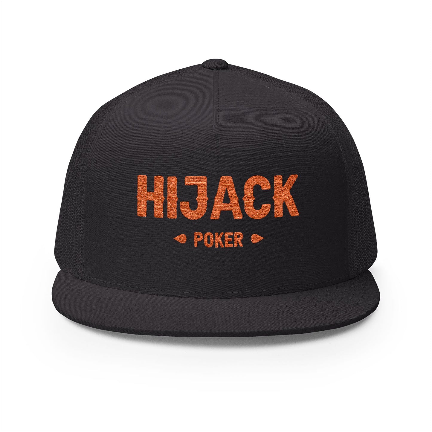 HIjack Poker 5 Panel Trucker Cap (Embroidery)