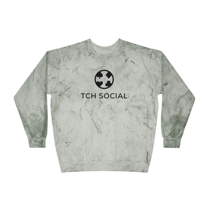 TCH Social Premium Color Blast Crewneck Sweatshirt